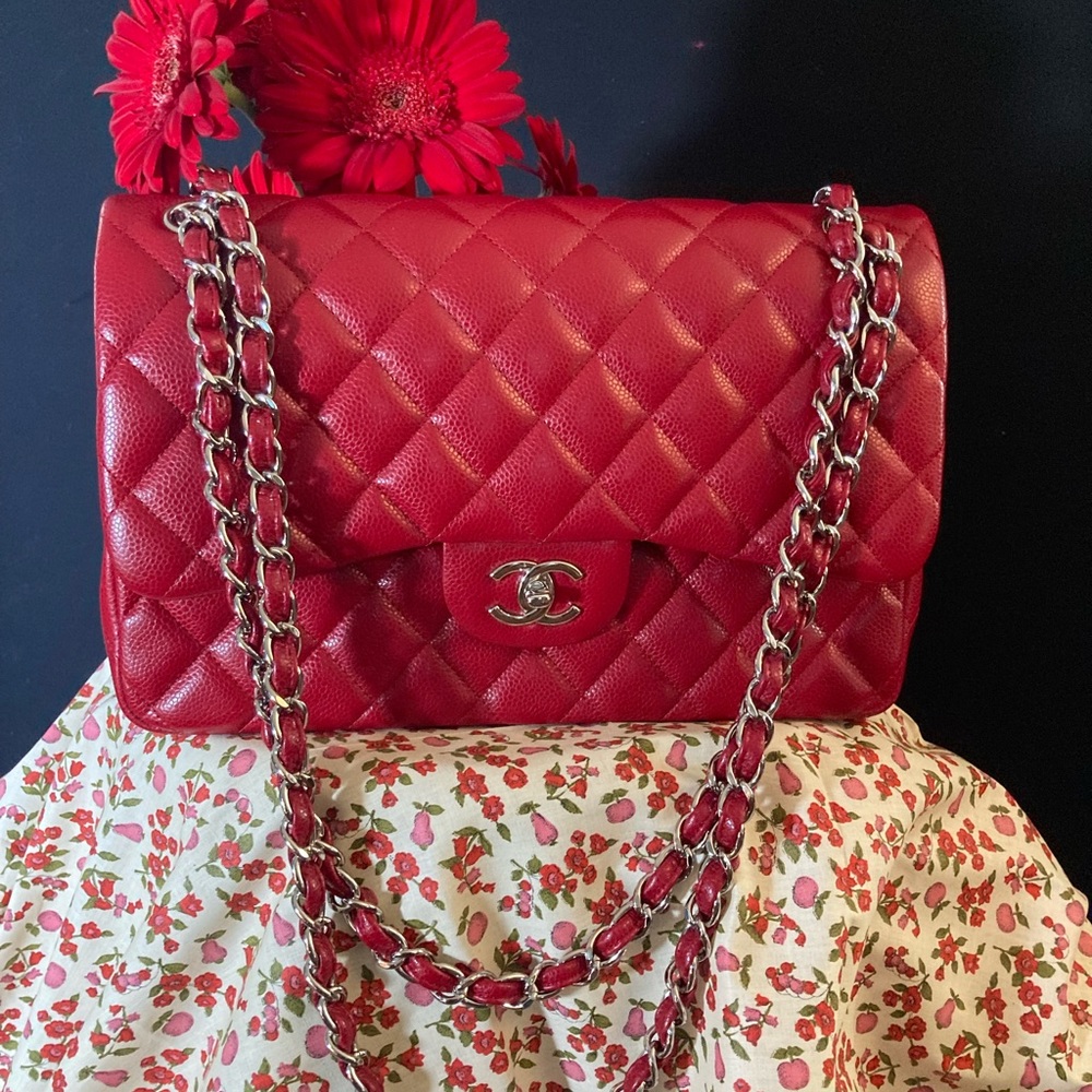 Chanel jumbo caviar New